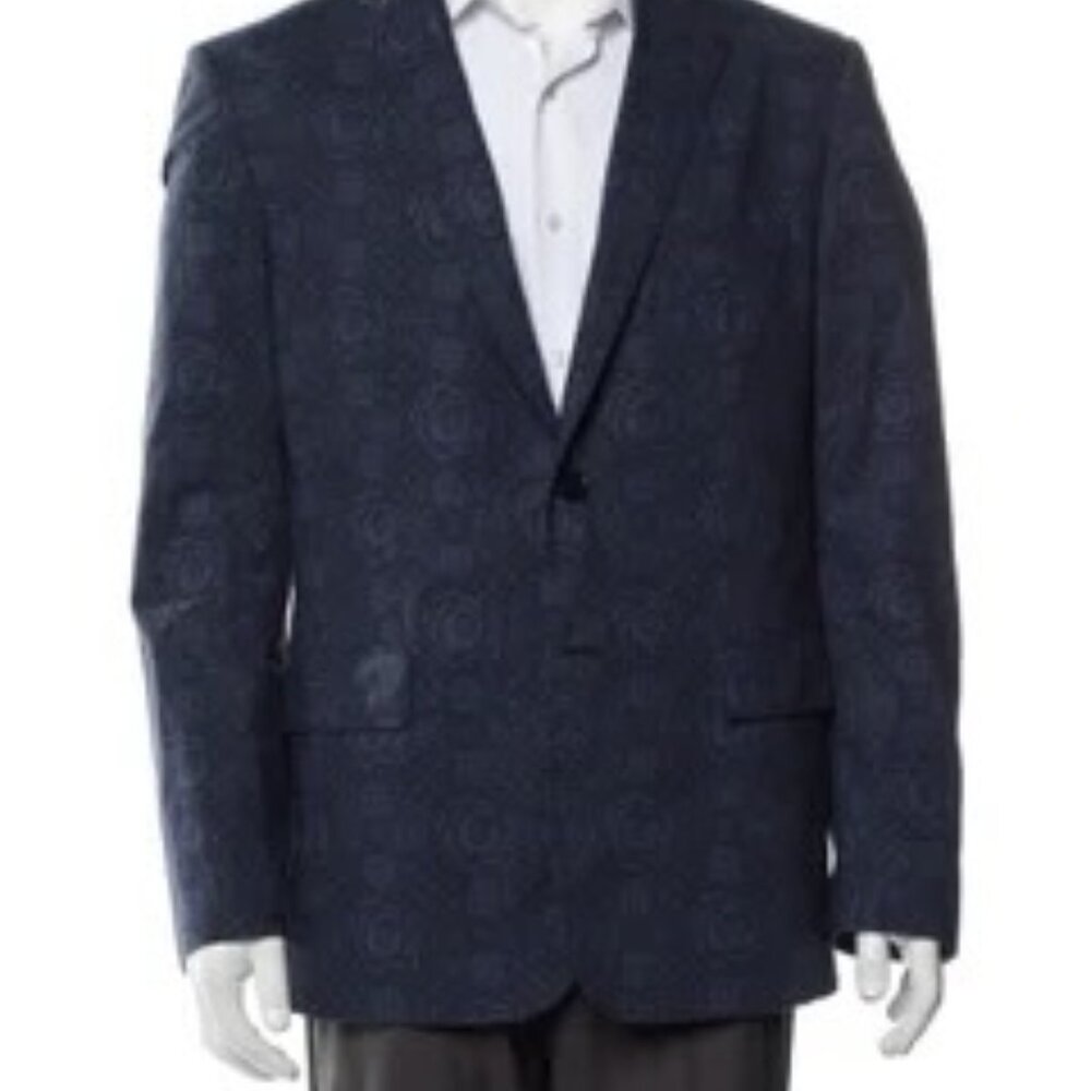 Mens ETRO Navy Floral Blazer